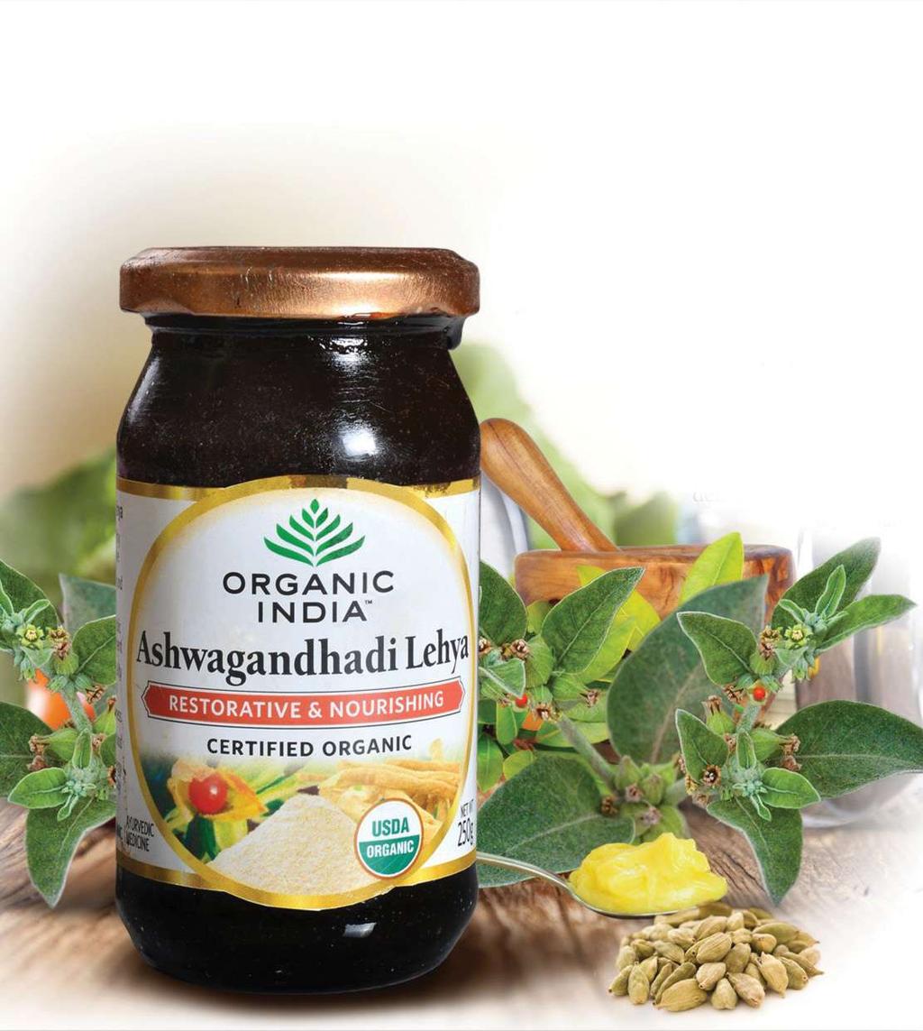 Ashwagandhadi Lehya An ayurvedic superfood to help nourish your body Helps build muscle-tone Promotes positive mood, relieves fatigue Removes blood impurities Helps maintain energy