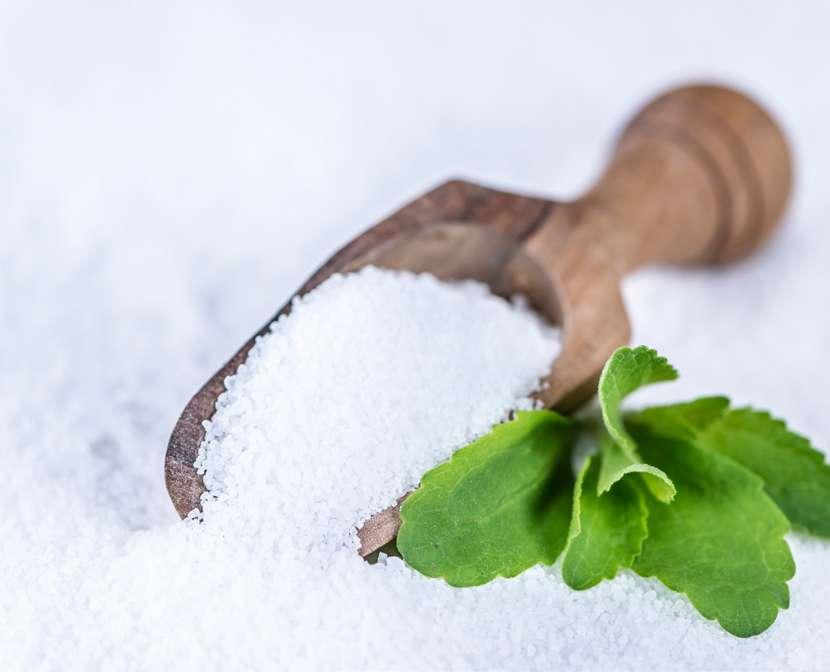 Stevia A natural sweetener extracted from the leaves of plant species Stevia Rebaudiana.