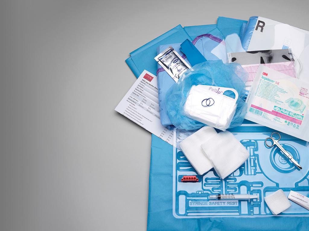 Meet PICC placement guidelines by using a complete Maximal Sterile Barrier Bedside Tray.