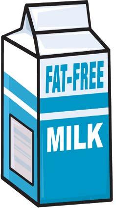 Drink a glass of low-fat milk with your food. Drink milk with snacks. Have a glass of low-fat milk with snacks to refuel your energy. Lunch, dinner, be a winner. Drink low-fat milk with meals.