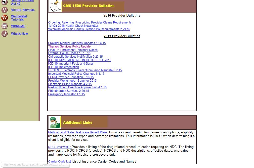 CMS 1500 Provider Manual CMS 1500 Provider Bulletins Section
