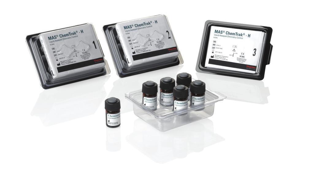 Thermo Scientific MAS Serm Chemistry Controls MAS chemtrak H This is a comprehensive mlti-analyte control, designed to monitor general chemistry and TDM methods.