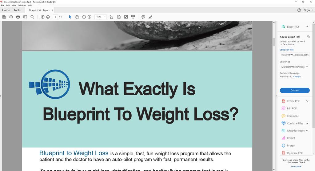 Blueprint to Weight Loss is a simple, fast, fun weight loss program that allows the patient and the doctor to have an auto-pilot program with fast, permanent results.