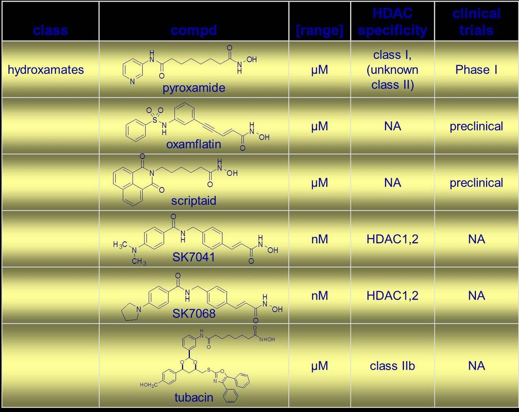 HDAC Inhibitors: Structure-Based