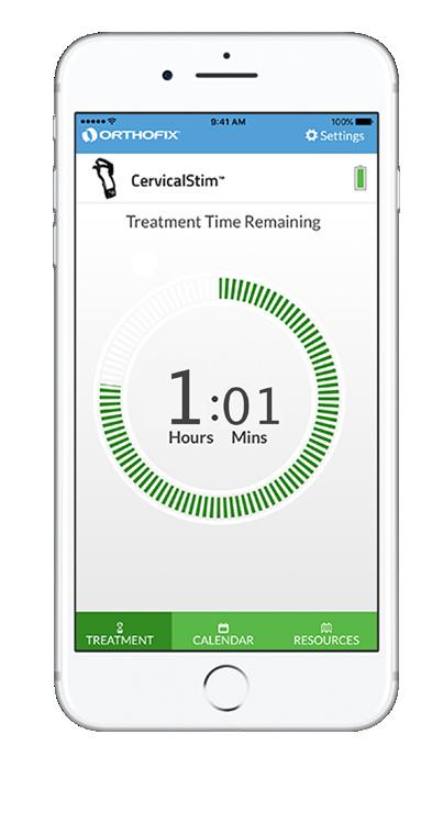 STIM ontrack Mobile App An accessory available to you to use with your Orthofix Bone Growth Therapy device that encourages you to adhere to