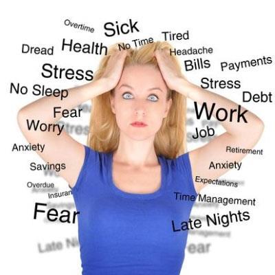 Most work absences involving mental health problems are due to: stress;
