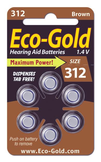 hearing aid batteries Most popular sizes