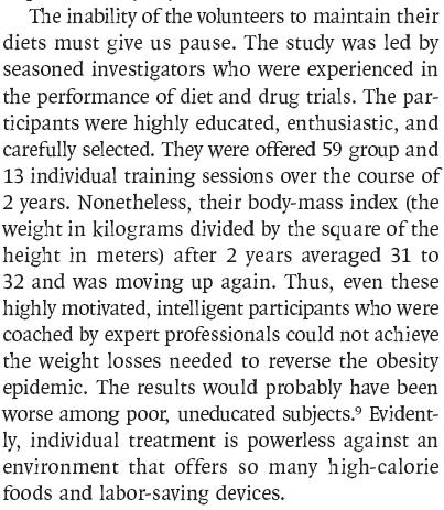 women, BMI >45 took off 8 years of life expectancy Mechanick et al.