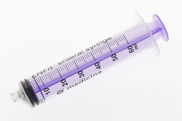 THINK PURPLE ALWAYS USE A PURPLE SYRINGE FOR ORAL AND ENTERAL USE!