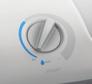 easy adjustment of lavage at your fingertips More precise water control Elliptical