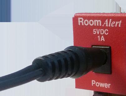 Follow these steps to attach the other end to a switch port on your Room Alert: 1.