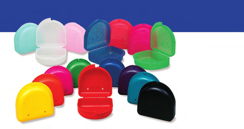 Retainer Cases - Portable Protection! Glow-In- The-Dark Sparkle Classic Blue...350-000 Red...350-001 Pink...350-002 Orange...350-003 Yellow...350-004 Green...350-005 Black...350-006 Clear.