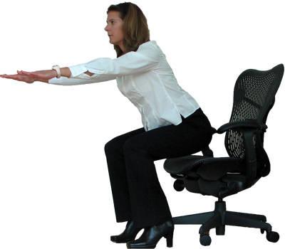Chair Dips: Make sure that your chair is steady and strong enough before doing the chair dips.