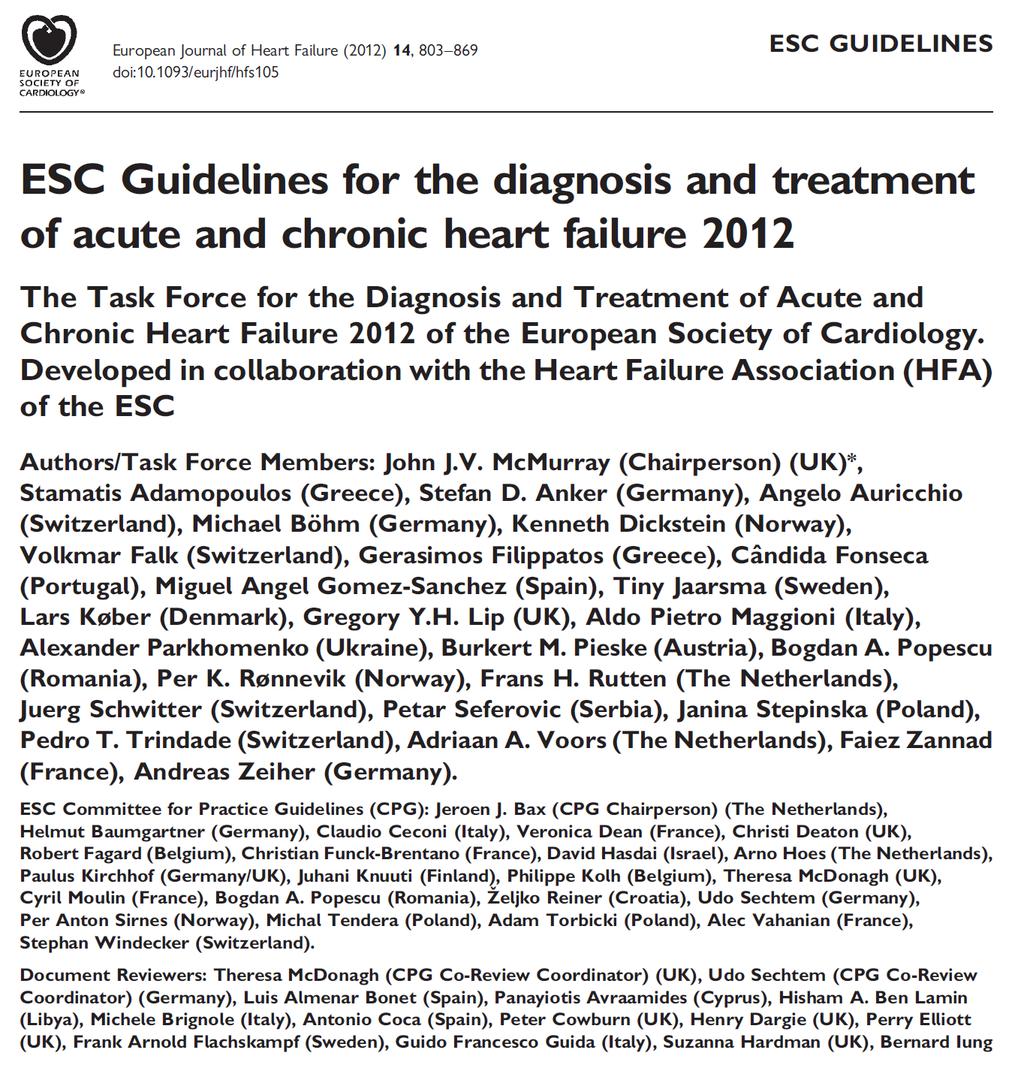 Acute Heart Failure European Journal