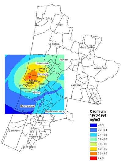 Regional examples Steel plant: lung cancer risk and medication use Historical emission data: