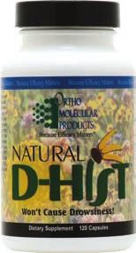 Natural D-Hist 40ct 12 Natural D-Hist 120ct 12 Natural D-Hist Blister Boxes