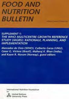 The WHO Multicentre Growth Reference Study Rationale, Planning &