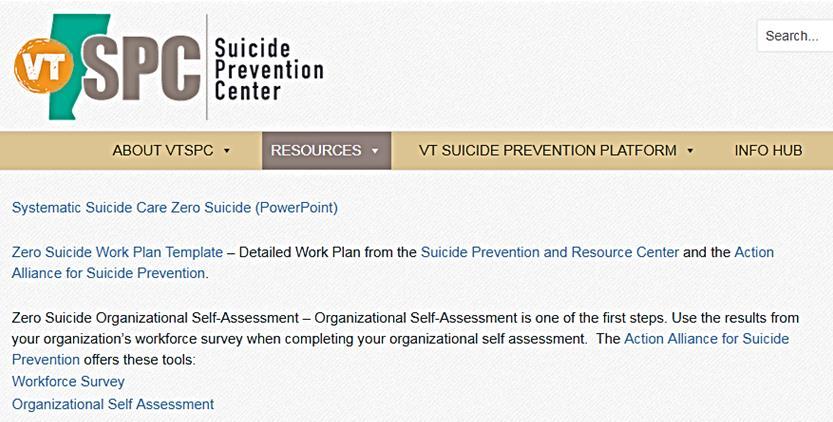 Resources to Support this Work www.vtspc.