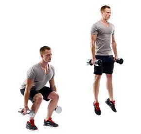 Weighted Jumps o Using dumbbells or a trap bar.