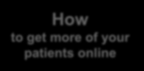 Introduction Registering your patients for GP online