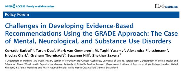 Challenges with GRADE Learning the GRADE process itself Patient outcomes may not