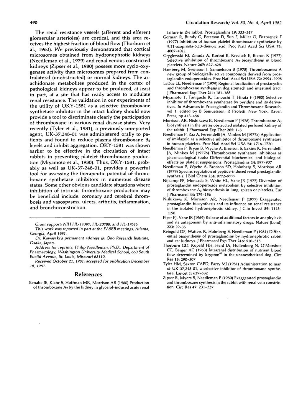 490 Circulation Research/ Vol. 50, No.