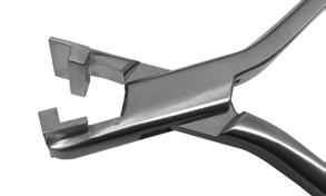 Preformed utility archwires can be easily crimped in the mouth. #800124 3mm Utility Arch Step Plier Automatically form 3mm step in archwires. Excellent instrument for bending utility archwires.