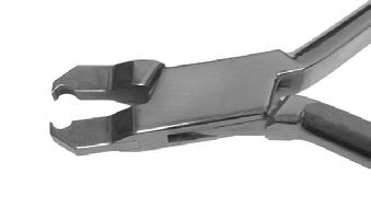 REMEOVERS Anterior Bracket Remover This instrument removes brackets easily by holding the side of the bracket in a horizontal position (under the tie wing) and applying pressure by torquing or