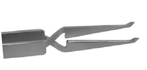 It holds the buccal tube firmly when the tweezer is relaxed, and releases when