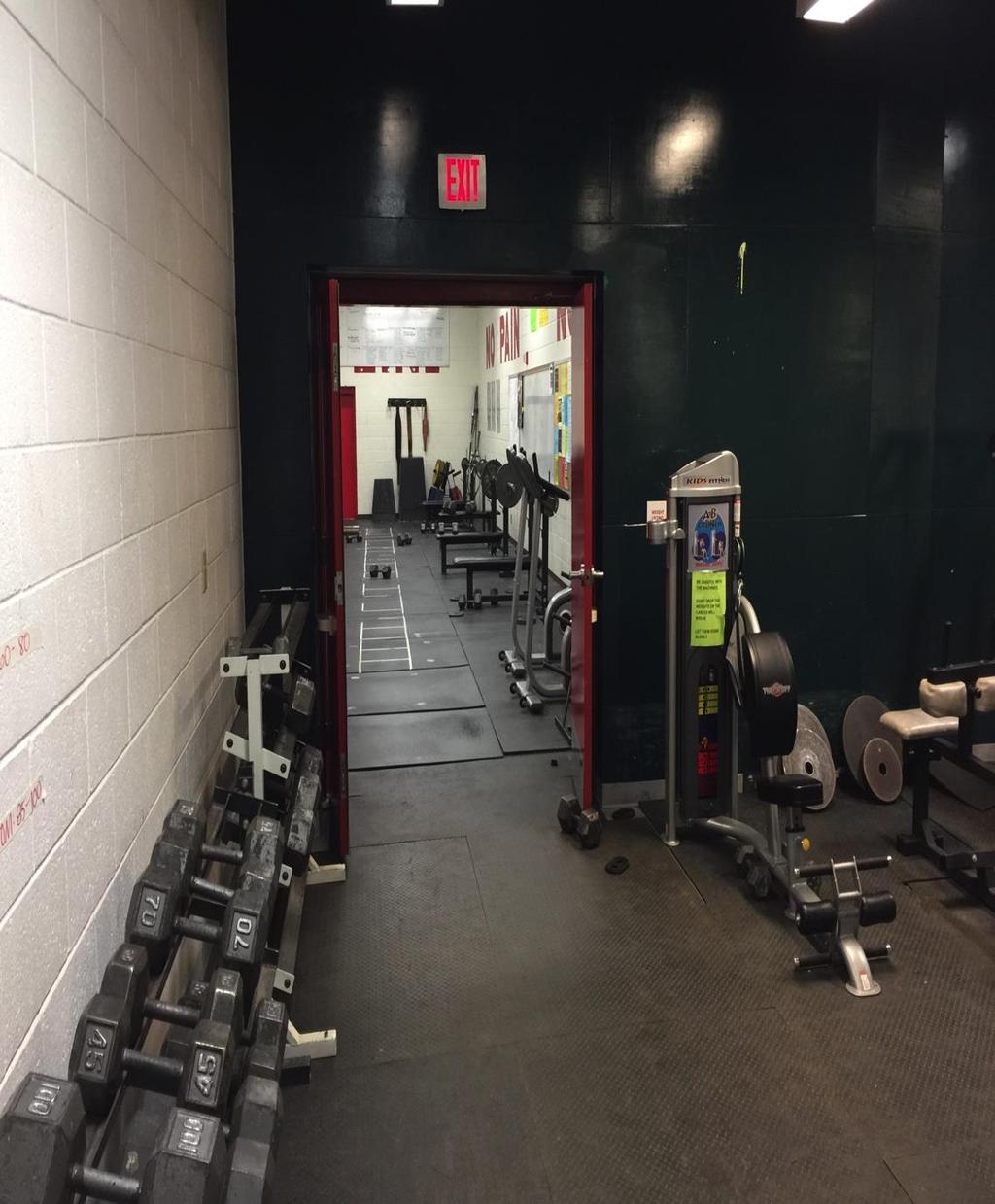 SHS Weight Room Concerns Overall Impression of Room/Conclusions Continued: The room needs some major changes as well as some