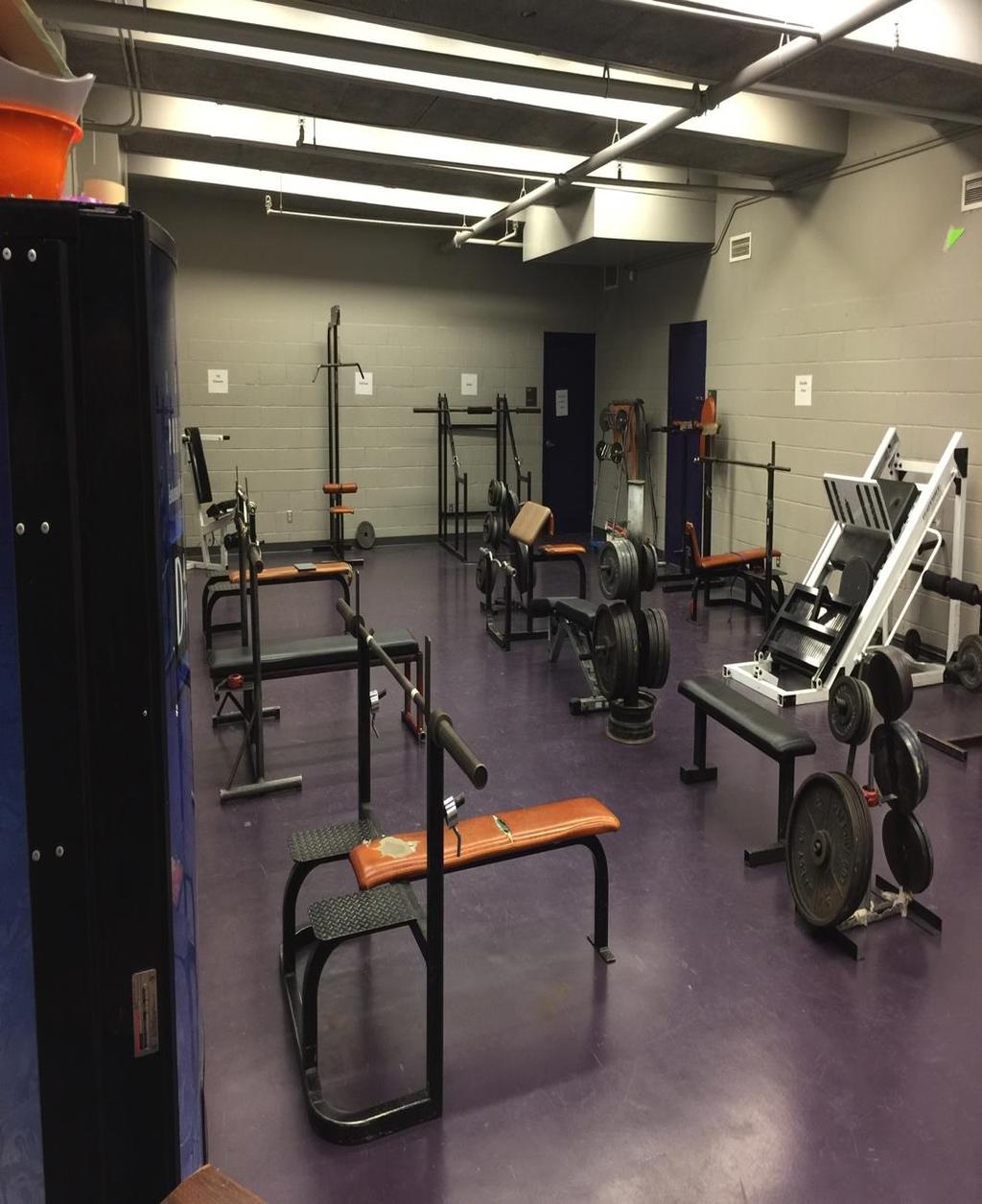 KMS Weight Room Concerns Equipment Spacing: Overall spacing of the equipment is pretty good Concern#1: Some items on the floor that should not be there Concern#2: