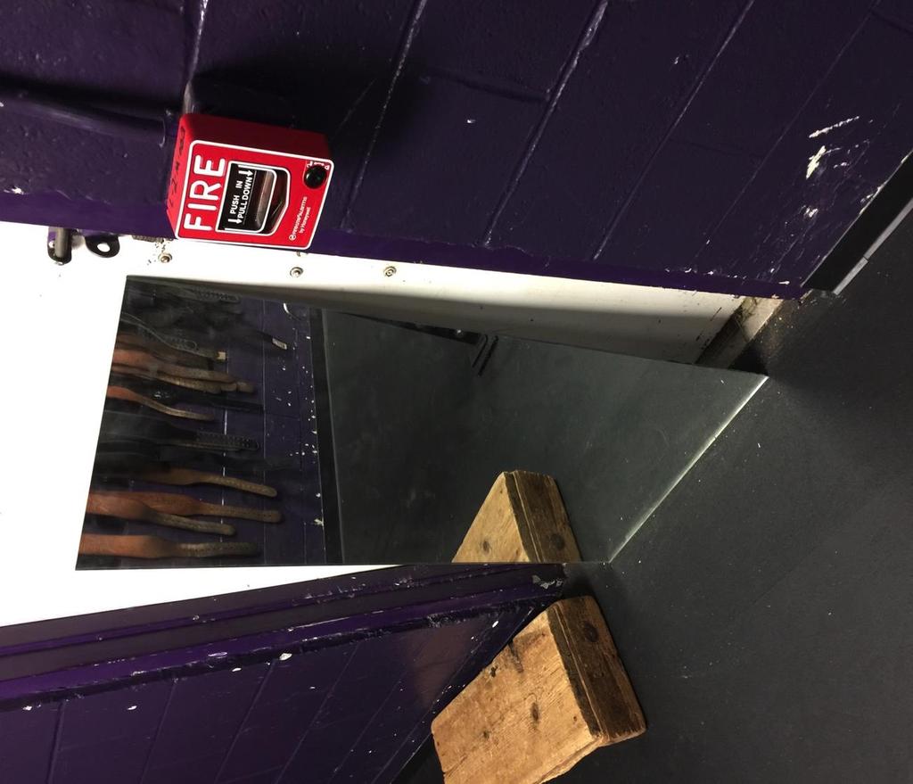 KCHS Weight Room Concerns Mirrors: Mirrors are positioned too low especially of a weight