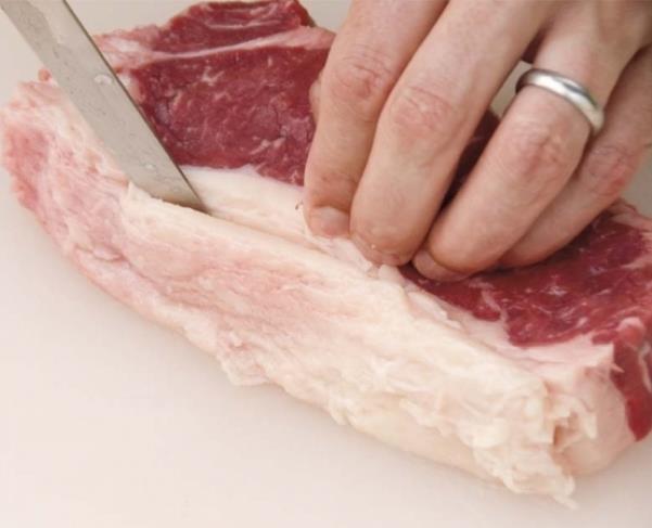 Reduction in fat content after slaughtering Changes in