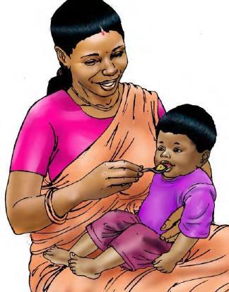 ACUTE MALNUTRITION counsel on infant feeding, assess and treat