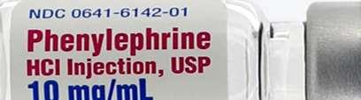 1 mg increments α Drug Administration Dosage Use Tuberculin Syringe: Ephedrine Phenylephrine 50 mg/ml 10 mg/ml 10 mg increments 0.
