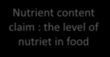 compare of nutrient content