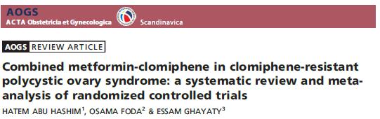 Gonadotrophins should be used in preference to clomiphene citrate combined with metformin for