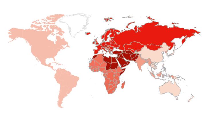 GLOBAL HCV PREVALENCE: Who Has It? Map 1.