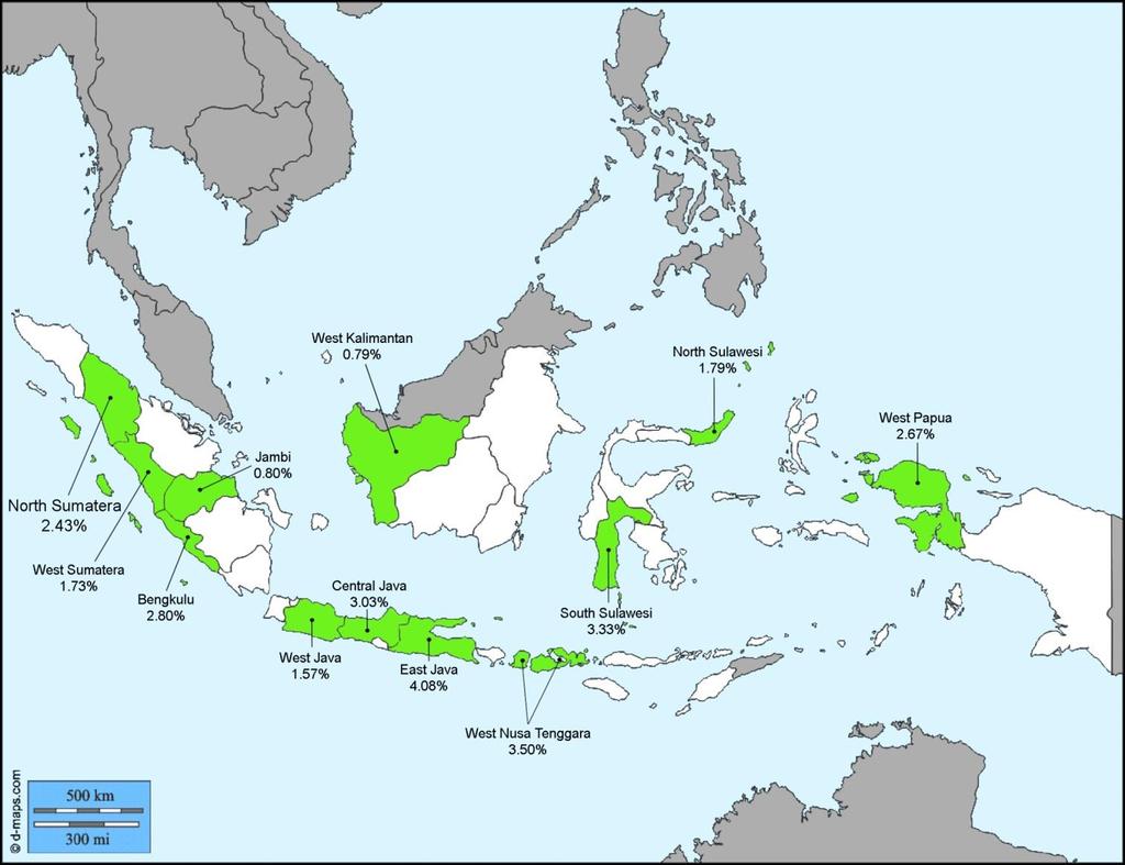 Prevalence of HBsAg among in Health Care Workers in 12 Provinces in Indonesia 2015 (2.56%).