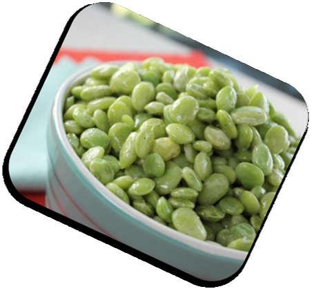 2.8.Lima beans Principle Nutrient Value Percentage RDA of Sometimes called "butter beans" because of their starchy yet buttery texture, lima beans have a delicate flavor that complements a wide