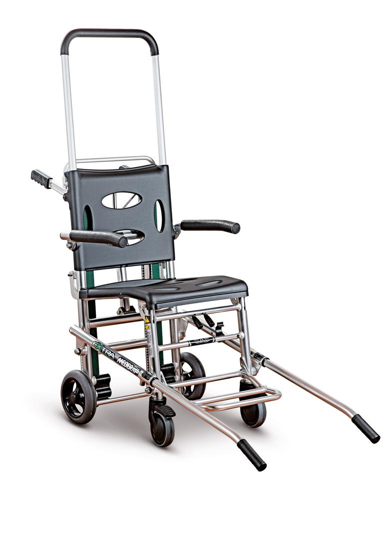 SEDAN CHAIR EXTRA-670/BR COMFORT SEDAN CHAIR EXTRA is the new stair chair with tracked system to descend stairs.