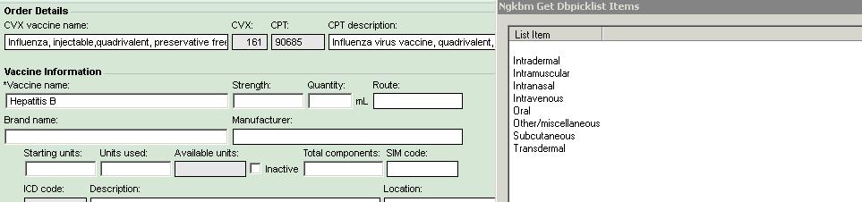 Add a quantity for the vaccine by selecting the Quantity field and selecting the value from the number pad display. This is the dose of the vaccine that is to be administered (0.