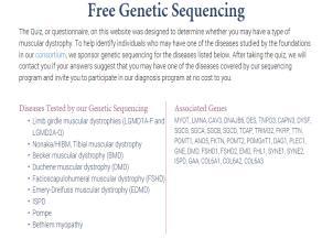 => targeted genetic test(s) Jain Foundation web-based smart algorithm (ALDA) Pompe disease