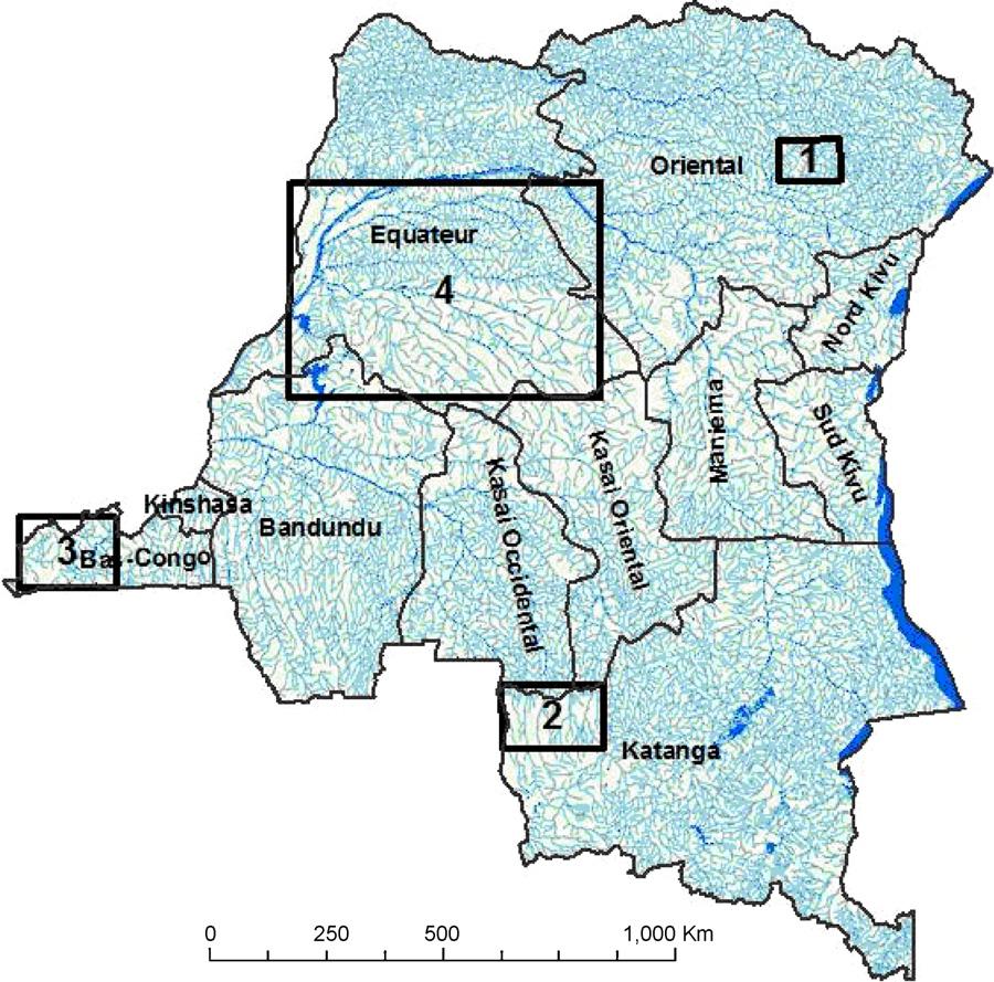 A.H. Tekle et al. / Acta Tropica 120S (2011) S81 S90 S83 Fig. 1. Geographical location of the four study sites in Democratic Republic of Congo (DRC). 1.5.