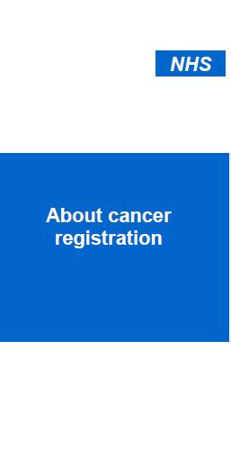 Information Governance (2) Data Protection Act All cancer registries are registered under the DPA.