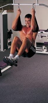 Lift your knees straight up, and you hit the lower abs; lift your knees to each side to target the serratus muscles.