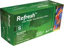 latex-free, hypoallergenic 100 /box Green REFRESH 7,2 GR LATEX POWDER-FREE