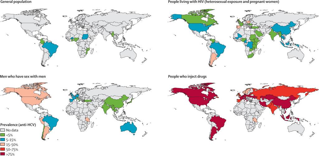 Best Estimates of Prevalence of HCV Co- Infection in Four Population Samples 2.4% 4% Platt L, et al. Lancett Infect Dis.