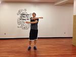 Arm Crosses Stand with your feet about shoulder width apart. Open your arms up wide. Swing them across your body, like you re giving someone a big hug. Open your arms back up and repeat.