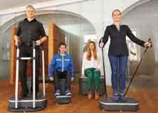 Standing, sitting, lying down...... the HarmonySwing oscillating platform is as flexible as your body.
